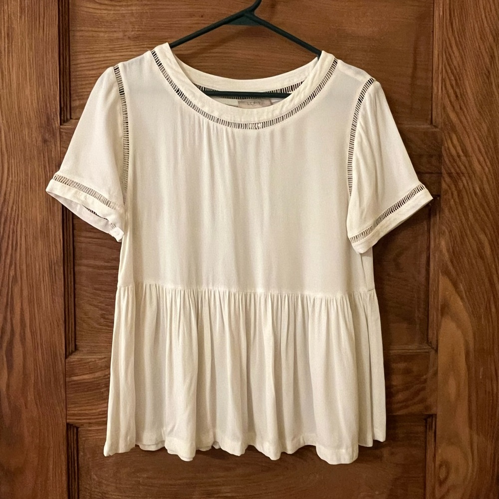 Loft drop waist blouse